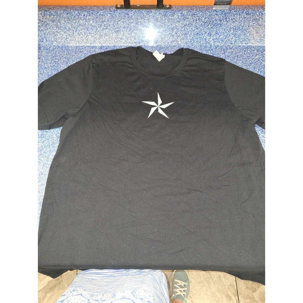 Diego's Logo Double Sided size L Large Black T Shirt Vtg Punk Tee